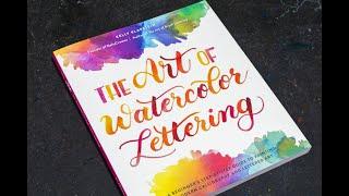 (book flip) The Art of Watercolor Lettering by Kelly Klapstein