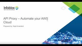 Demo Video: Automate your AWS cloud with Infoblox’s API proxy feature