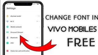 Free font in Vivo mobile | how to change writing in Vivo mobile  #vivo #freefontinvivo