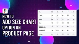 How To Add Size Chart | Pikrana Shopify Tutorial