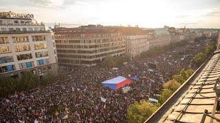 В Праге прошла антиправительственная демонстрация