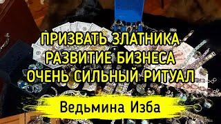 ПРИЗВАТЬ ЗЛАТНИКА. РАЗВИТИЕ БИЗНЕСА. ОЧЕНЬ СИЛЬНЫЙ РИТУАЛ. ДЛЯ ВСЕХ. ВЕДЬМИНА ИЗБА ▶️ МАГИЯ