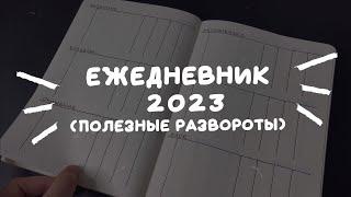 мой ежедневник | полезные развороты на 2023г. | leuchtturm 1917