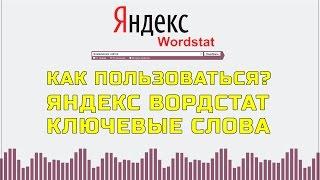 Яндекс вордстат как пользоваться? Яндекс вордстат ключевые слова