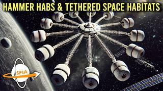 Hammer Habs & Tethered Space Habitats: A New Spin on Space Settlements