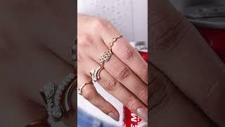 Shiny, stackable, and stealing hearts — our latest gold rings are here! ️ | GIVA Jewellery