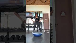 Ciara at home exercising to the beat of new song