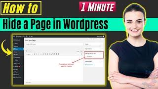 How to hide a page in wordpress 2025