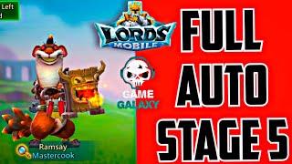 Lords Mobile Limited Challenge: Crazy Chef - Mastercook - Ramsay Stage 5 Full Autoplay | LordsMobile