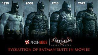 Evolution of Batman Suits in movies (1939 - 2022) | Batman: Arkham Knight