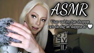 ASMR| Jag visar vad jag har shoppat och får dig att slappna av, minskar din stress och ångest 