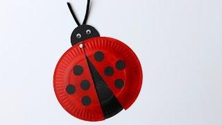 Easy craft: How to make a paper plate ladybird