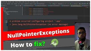 java.lang.nullpointerexception android studio new project does not run | bangla