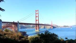 Blue Angel Jet Buzzes Golden Gate Bridge