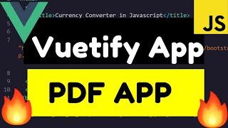 Vue.js PDF Generator in Vuetify UI Using jsPDF and jsPDF-AutoTable Library Full Tutorial 2020