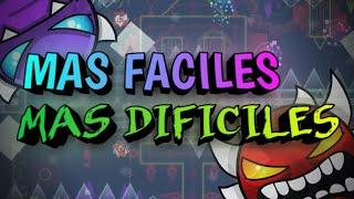 El DEMON más FACIL y DIFICIL de cada DIFICULTAD | Geometry Dash