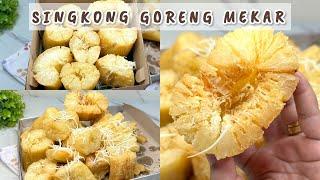 Rahasia Dibalik Singkong Goreng Mekar Lembut Didalam Kriuk Diluar | RESEP SINGKONG KEJU