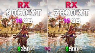 RX 9060 XT 16GB vs RX 7800 XT 16GB - Test in 11 Games
