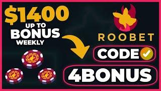 ROOBET PROMO CODE 4BONUS - 20% CASHBACK UP TO $1400 WEEKLY (Roobet Review)