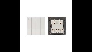 4 Gang 1 Way IEC Standard Switches Wall Socket