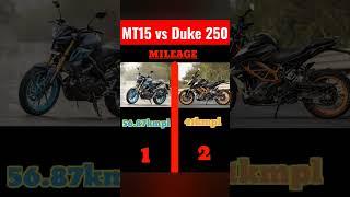 Yamaha Mt15 vs KTM Duke250 || #shorts #mt15 #INFOPHOBIA #Duke250 #Duke