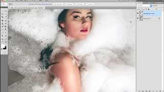 Photoshop CS5 Skin Touchup and adding space