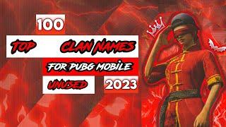 Top 100 Clan Names For Pubg Mobile | Best Clan Names For Pubg Mobile | Unused 2023