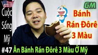 Ăn Bánh Rán Đôrêmon 3 Màu Ở Mỹ - Cuộc Sống Mỹ 47