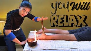 Powerful Ultimate Leg Reflexology With Fire Oil, Asmr Acupressure Calf & Foot Massage |Cosmic Barber