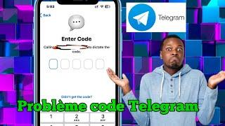 Je ne reçois pas le code de confirmation Telegram