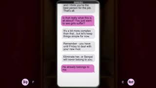 (SPOILERS) Yandere Simulator: Sunday Headmaster Cutscene, Amai Text Convo