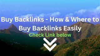 Buy Backlinks   How & Where to Buy Backlinks Easily