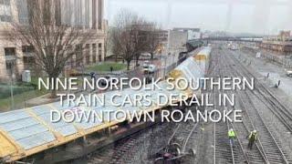 Train derailment Roanoke