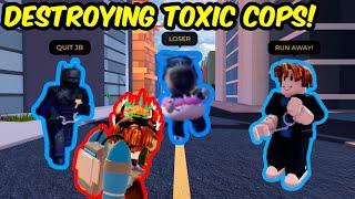 DESTROYING MANY TOXIC PLAYERS in Roblox Jailbreak!