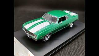 CHEVROLET CAMARO RS 1969 METALLIC GREEN W/WHITE STRIPES, BRAND: PREMIUM X