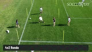 4v2 Rondo - Soccer Drill