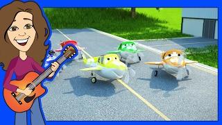 Counting song 5 Little Airplanes for children, kids, kindergarten and toddlers | Patty Shukla