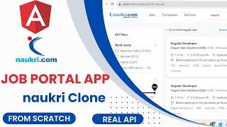 Job Portal Application In Angular | Naukri Clone | Angular Project | Angular 17 Projects