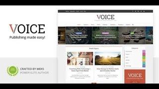 Voice Clean News Magazine WordPress Theme GPL premium - installations guide setup tutorial