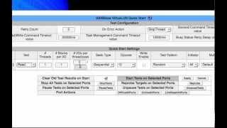 Using initiator quick start page to launch tests