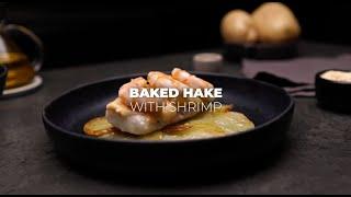 Hake Gratin with Mayonnaise and Prawns in the EasySteam Oven