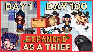 I played 100 days of Stardew Valley EXPANDED as a THIEF - Full 1st Year