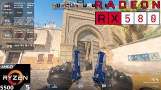 RX 580 8GB + Ryzen 5 5500 : Counter Strike 2 (Tested in Late 2024)