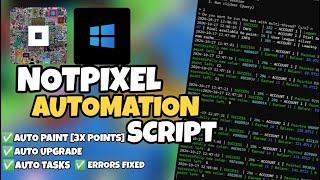 Not Pixel Automation Script With New Template and 3x Points Feature - PC Tutorial (ERRORS FIXED)