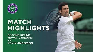 Novak Djokovic vs Kevin Anderson | Second Round Highlights | Wimbledon 2021