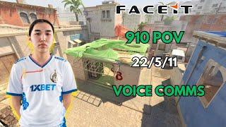 910 POV + VOICE COMMS CS2 FACEIT (22/5/11)