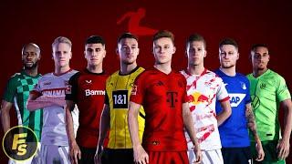 Bundesliga Official Kits 2024-25 - PES 2021 & FL24