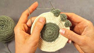  Super Easy Crochet for Beginners (Crochet Coaster) | kolay tığ işi bardak altlığı