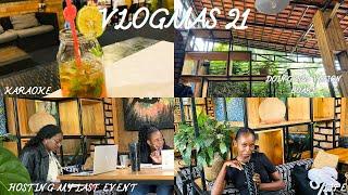 Vlogmas 21: Hosting my last event of 2024, Doing 2025 Vision board & Karaoke night