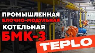 Промышленная блочно-модульная котельная БМК-3 на газовом и дизельном топливе / TEPLO